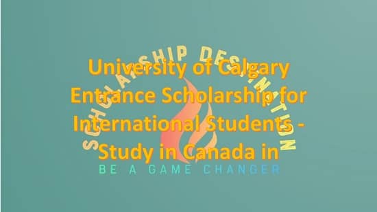 University of Calgary Entrance Scholarship for International Students - Study in Canada